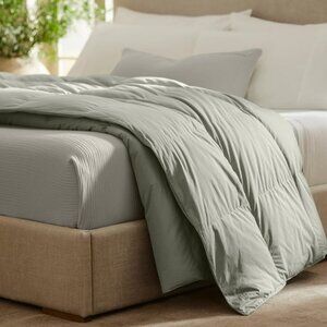 Eddie Bauer Down Comforter, Queen, Sage